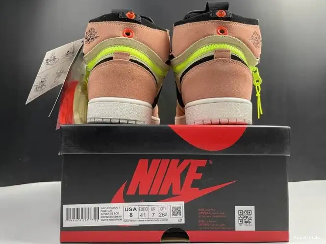 Jordan 1 Air Switch High CW6576-800 Peach 0429
